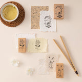 Hinoki - ‘Into the Tea Room' Wooden Stamps - Kevous