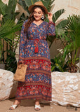 Boho Plus Size Santana Maxi Dress For Women